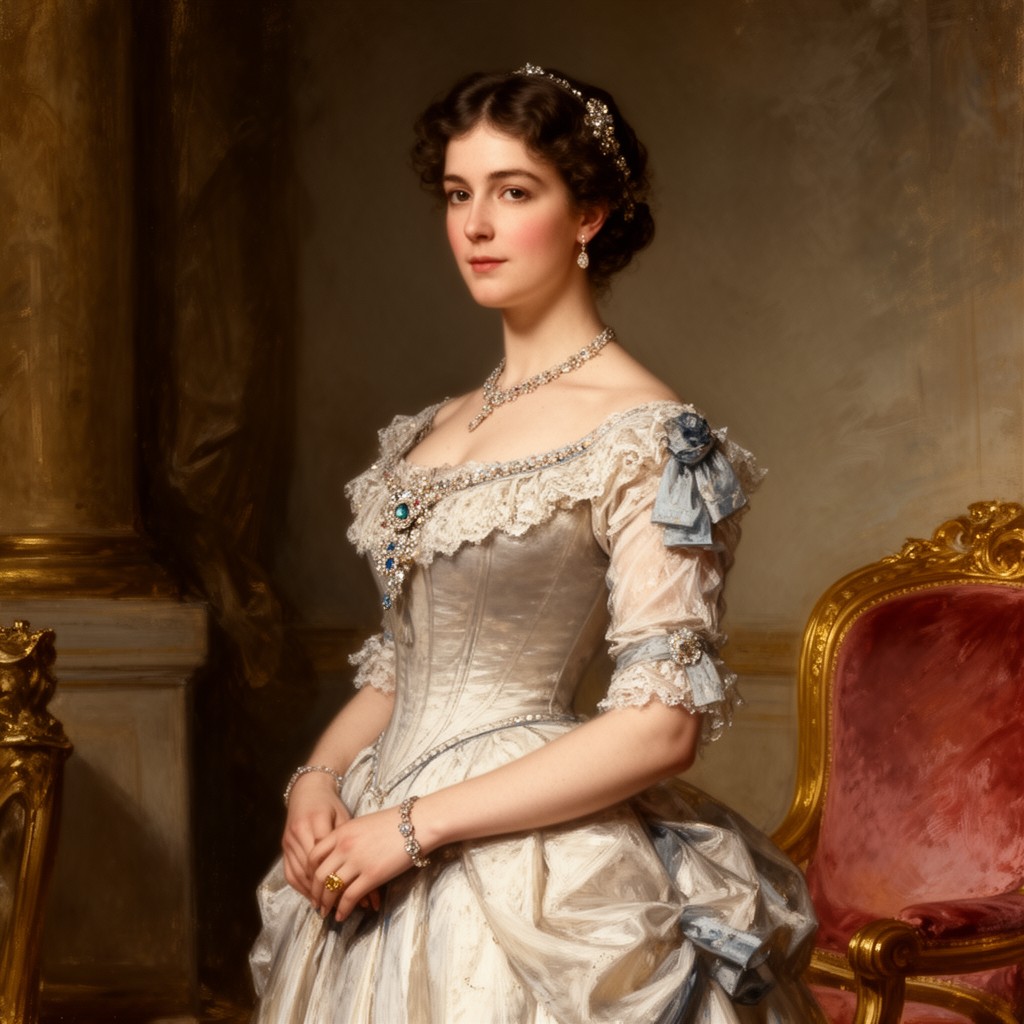 AI-generated illustration of Alexandra of Denmark