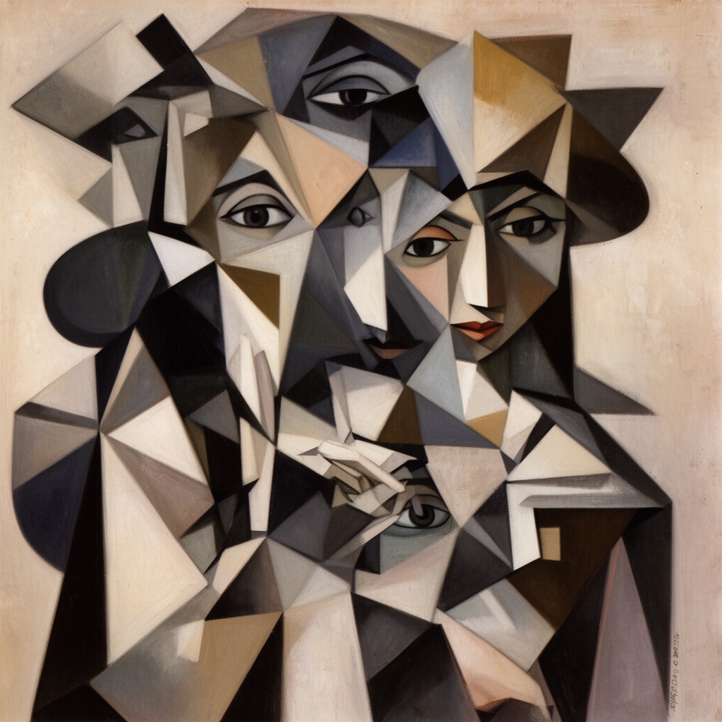 AI-generated illustration of Cubism