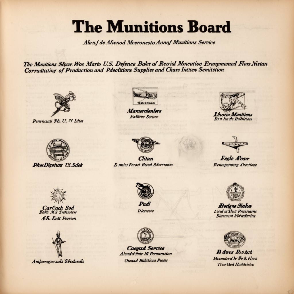 AI-generated illustration of Munitions Board