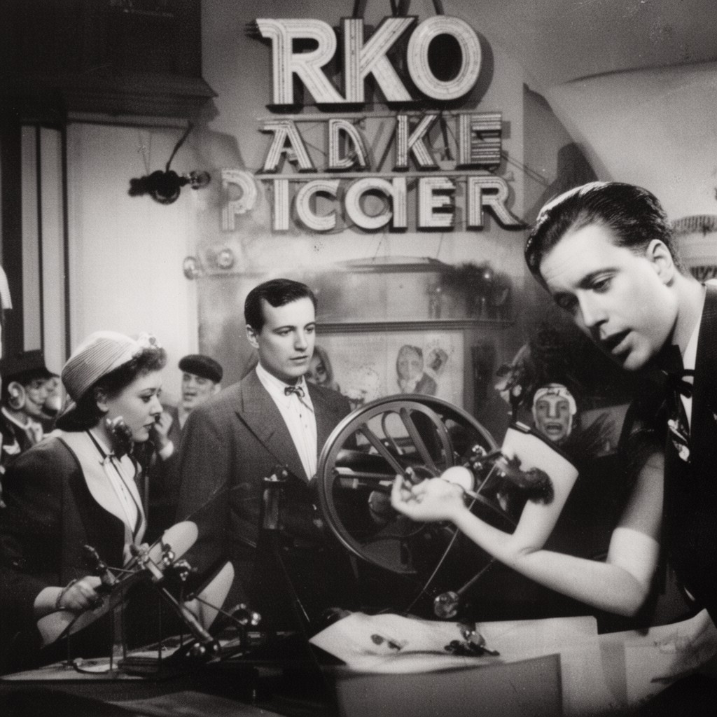 AI-generated illustration of RKO Radio Pictures