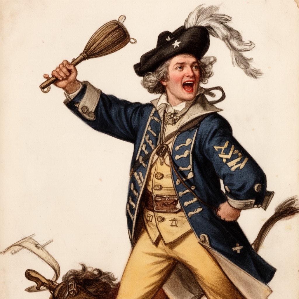 AI-generated illustration of Yankee Doodle (song)