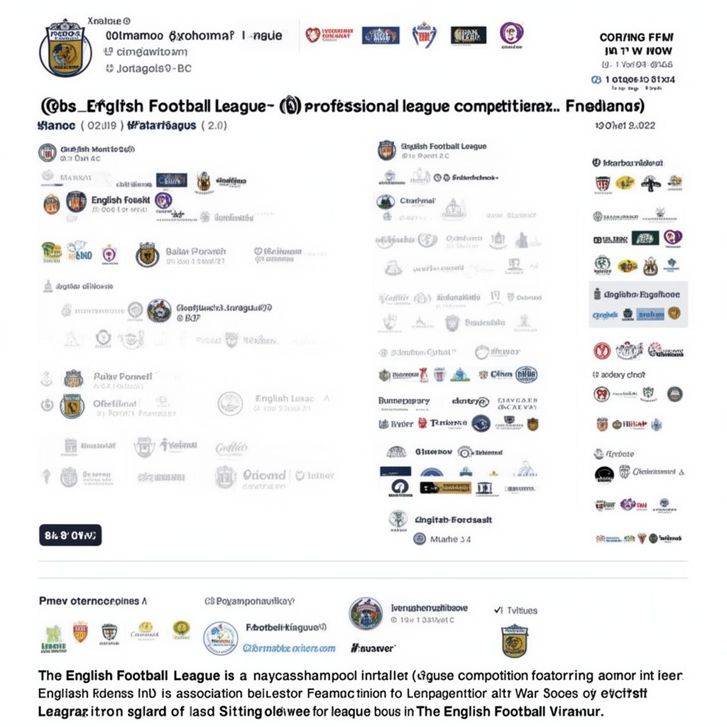 AI-generated illustration of English Football League