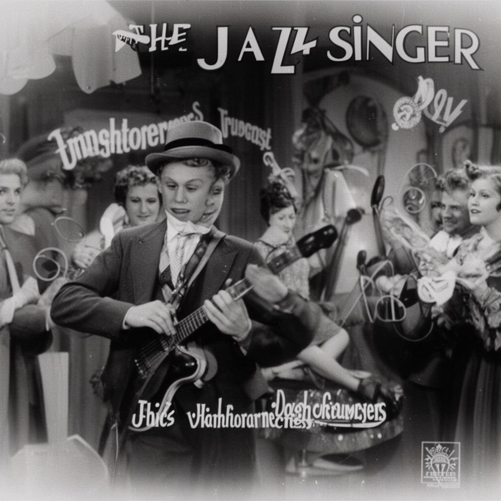 AI-generated illustration of The Jazz Singer (1927 film)