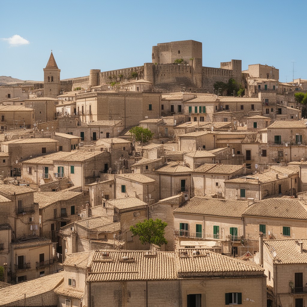 AI-generated illustration of Castellaneta, Apulia, Italy