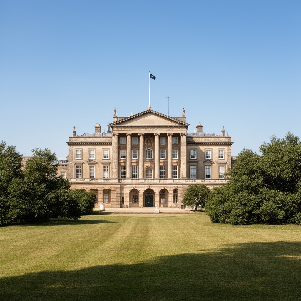 AI-generated illustration of Houghton Hall