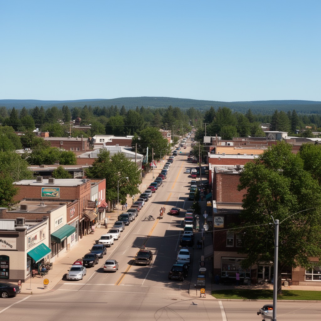 AI-generated illustration of Gaylord, Michigan, United States