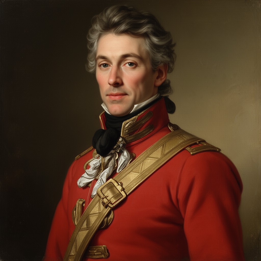 AI-generated illustration of Friedrich Wilhelm von Steuben