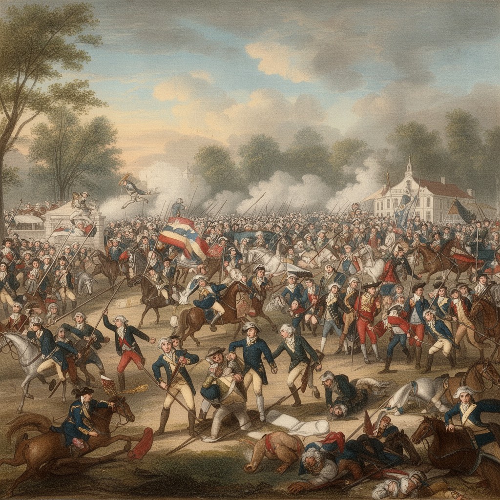 AI-generated illustration of Battle of Princeton