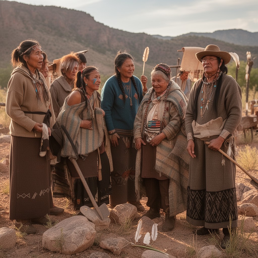 AI-generated illustration of Yavapai people