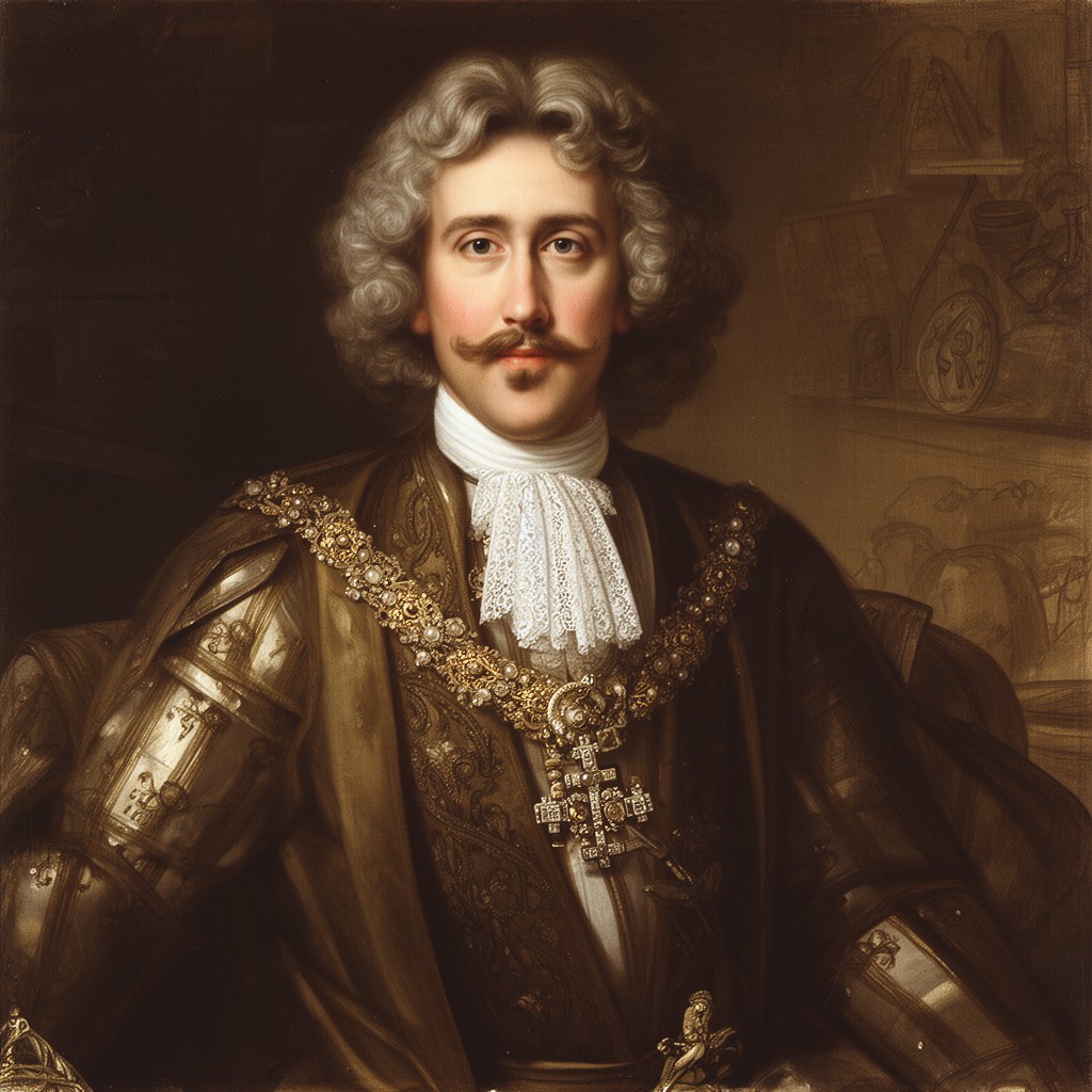AI-generated illustration of Charles II of England