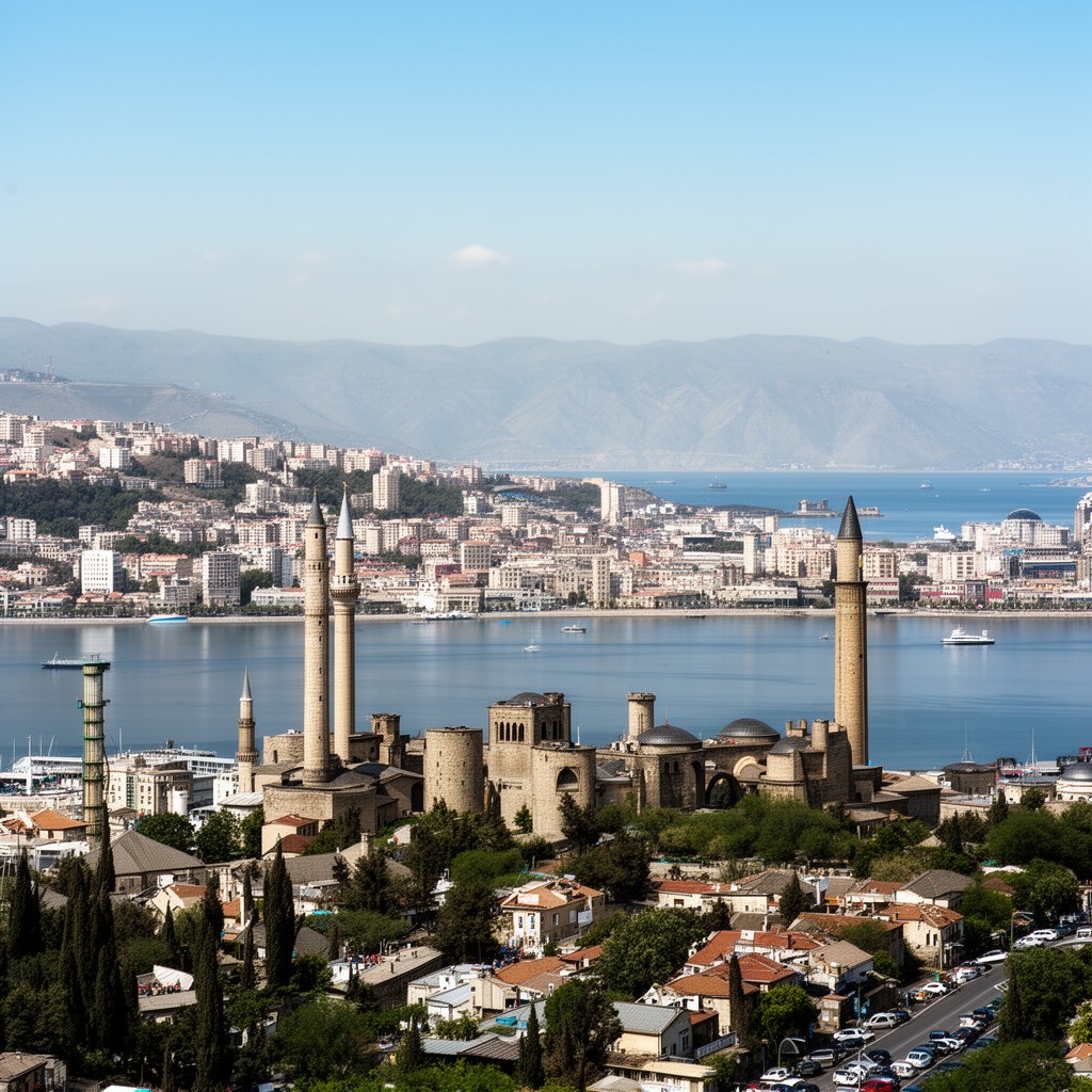 AI-generated illustration of Azerbaijan