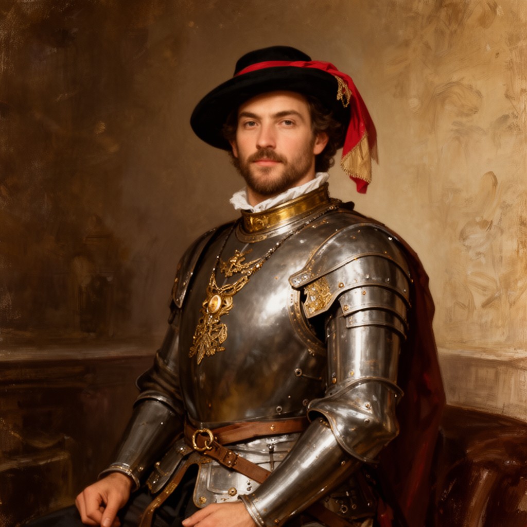 AI-generated illustration of Francisco Pizarro