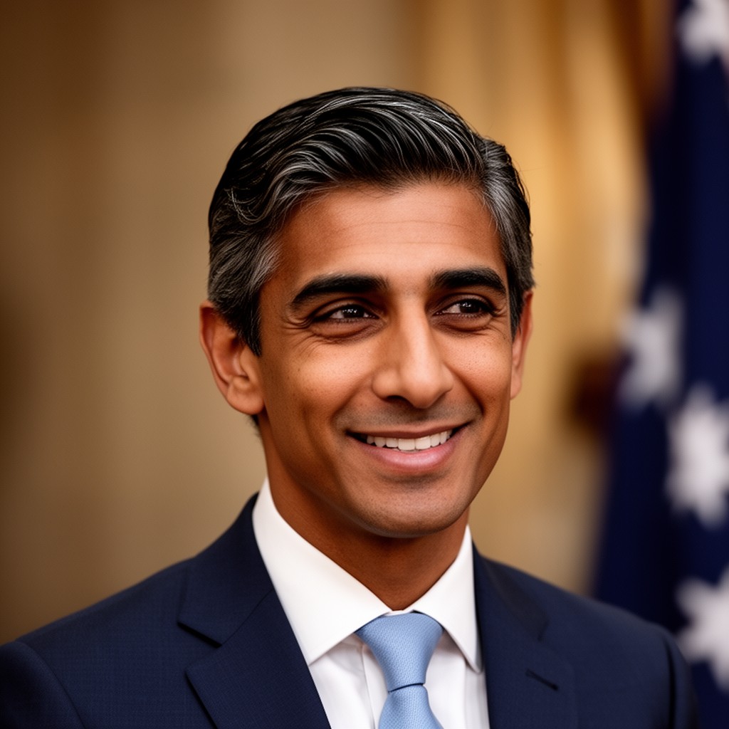 AI-generated illustration of Rishi Sunak
