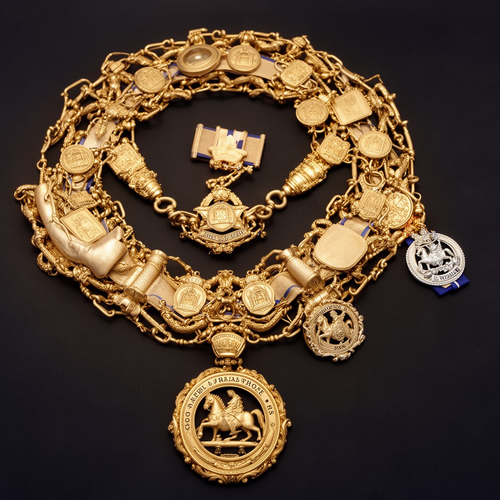 AI-generated illustration of Collar of the Order of the Garter