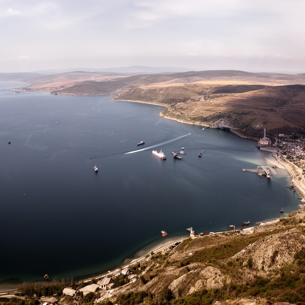 AI-generated illustration of Black Sea and Sea of Azov