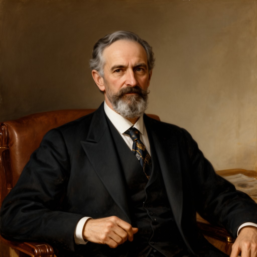 AI-generated illustration of William Marsh Rice