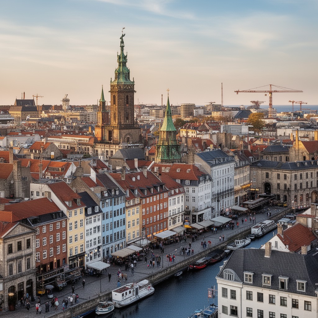 AI-generated illustration of Copenhagen