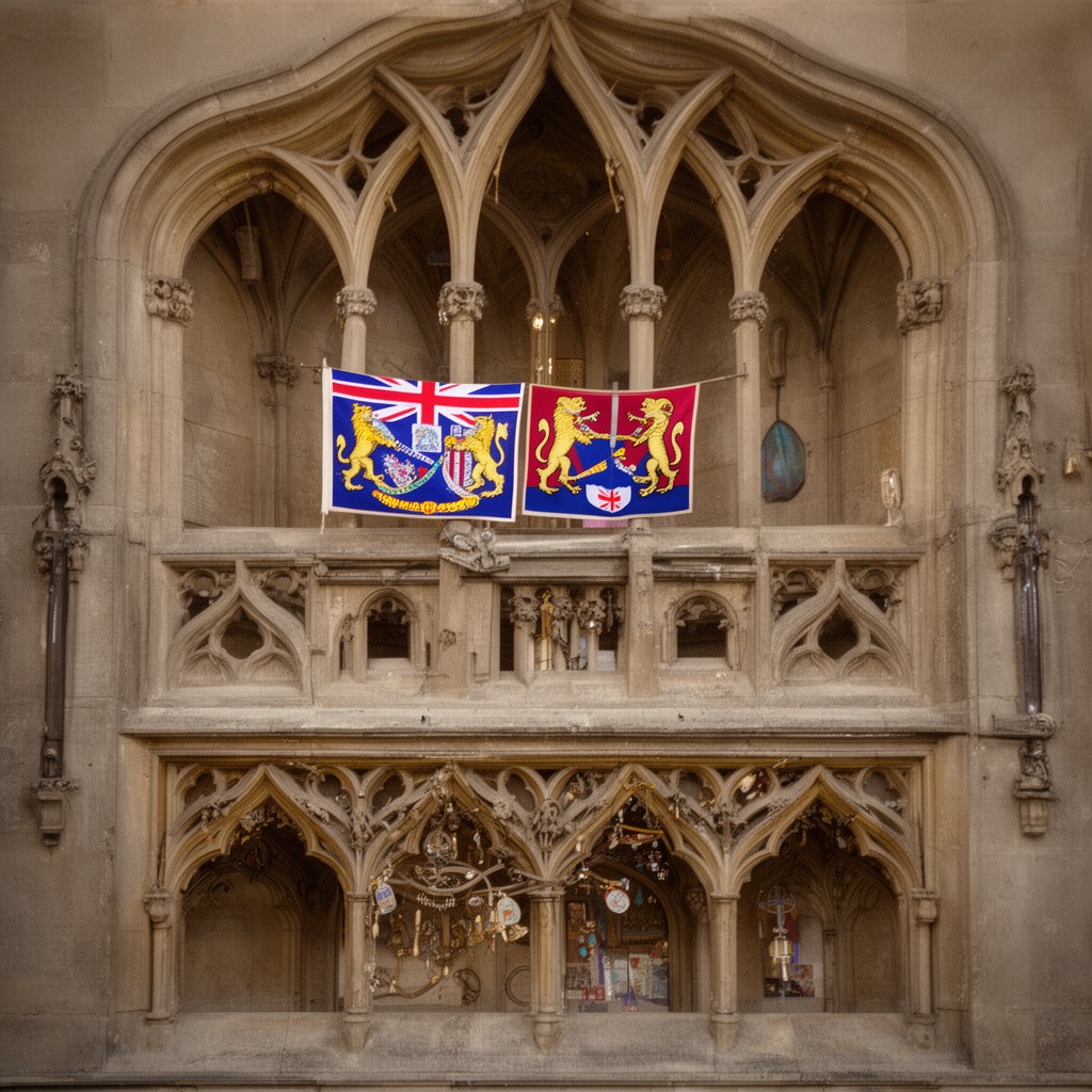 AI-generated illustration of Royal Standard of the United Kingdom
