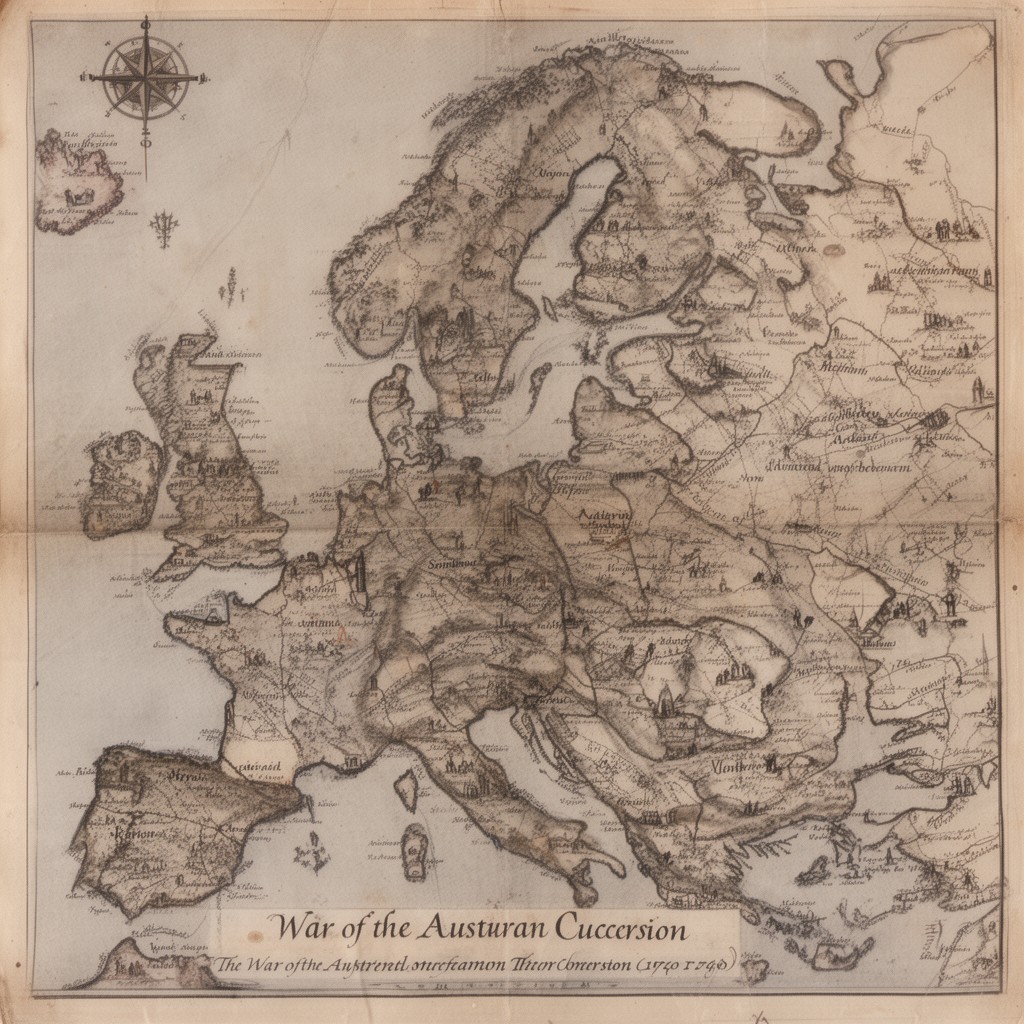 AI-generated illustration of War of the Austrian Succession