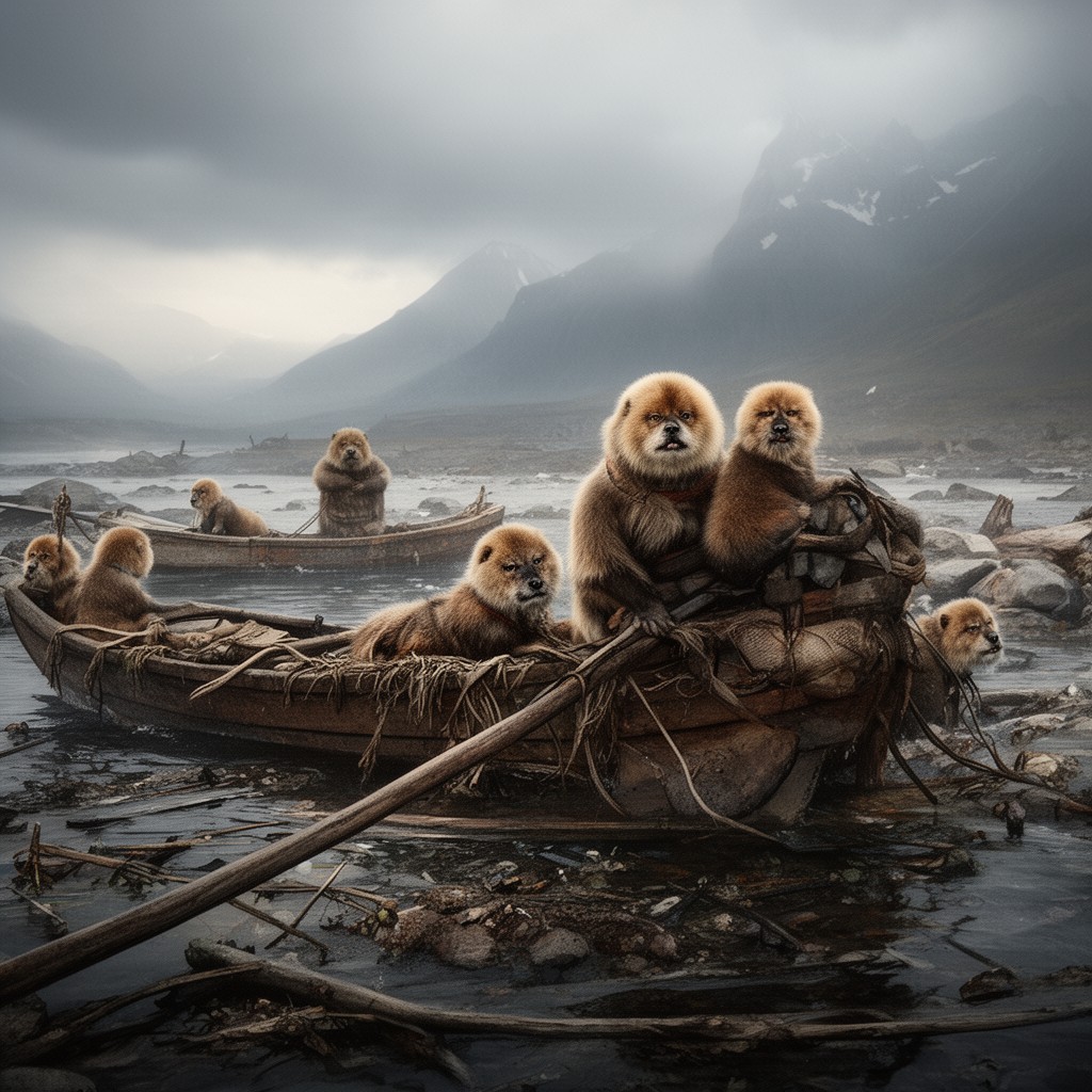 AI-generated illustration of Aleut