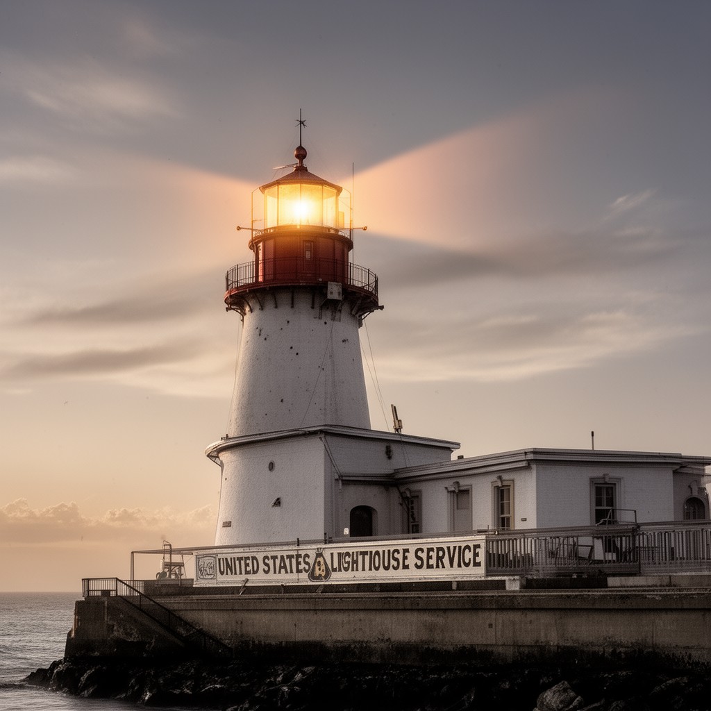 AI-generated illustration of United States Lighthouse Service