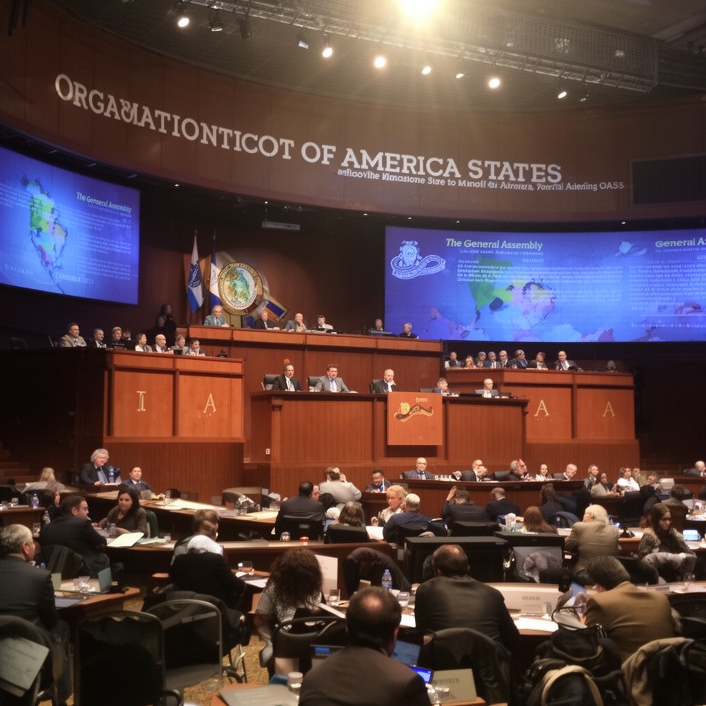 AI-generated illustration of General Assembly of the Organization of American States