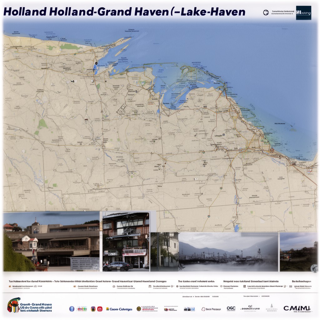 AI-generated illustration of Holland–Grand Haven metropolitan area