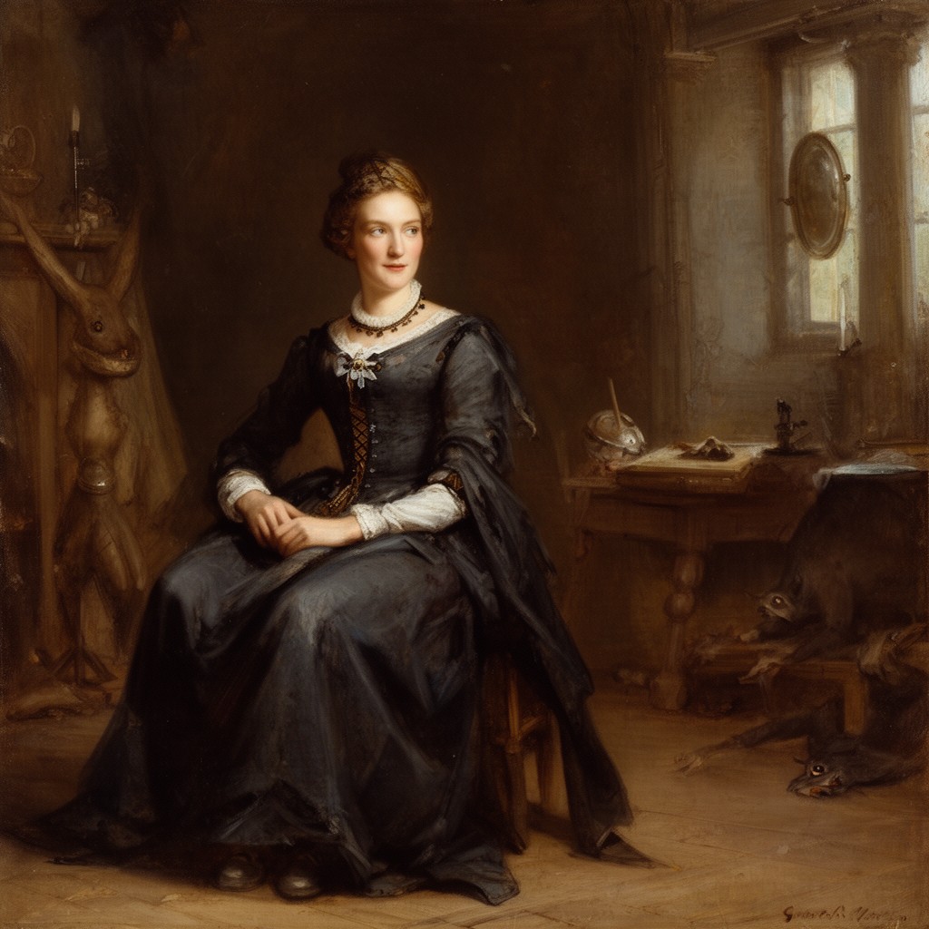 AI-generated illustration of Bridget Bishop
