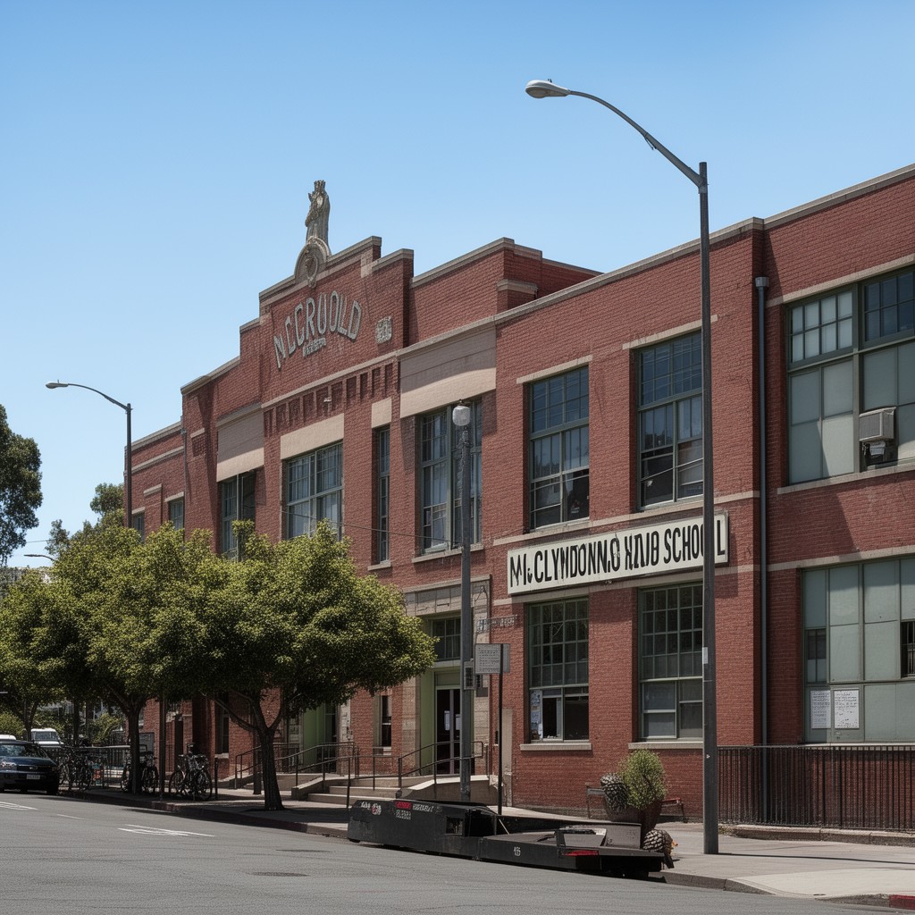 AI-generated illustration of McClymonds High School