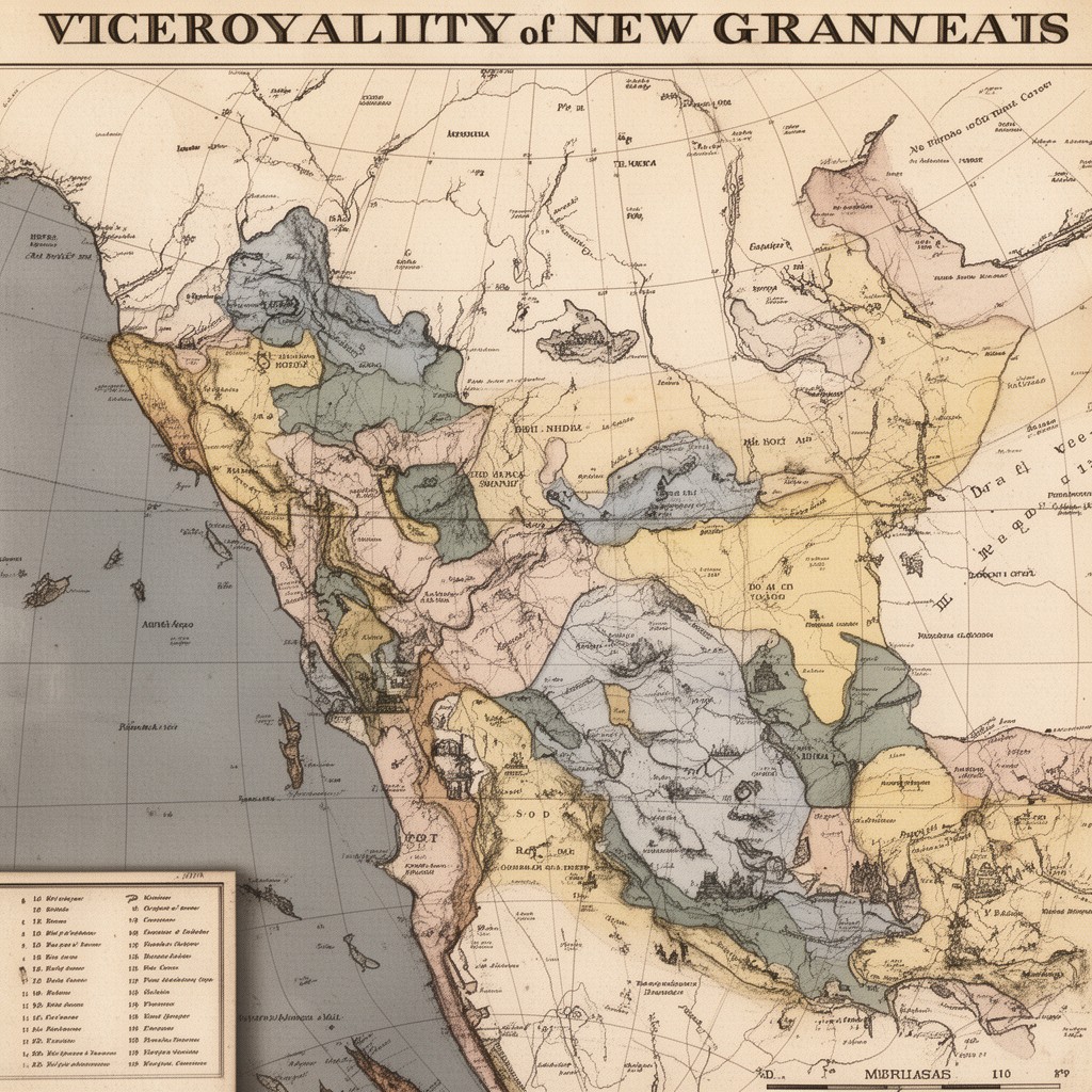 AI-generated illustration of Viceroyalty of New Granada