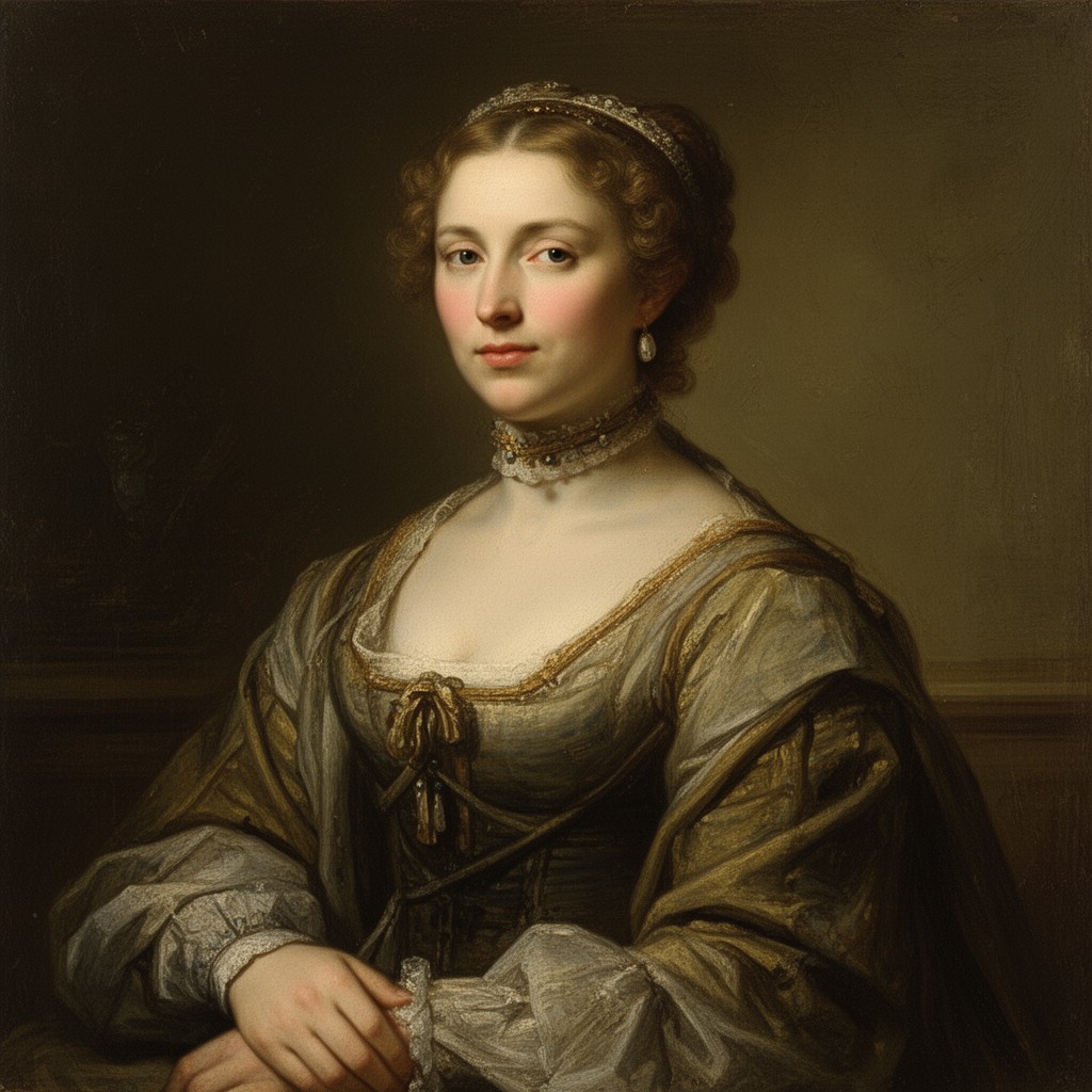 AI-generated illustration of Saskia van Uylenburgh