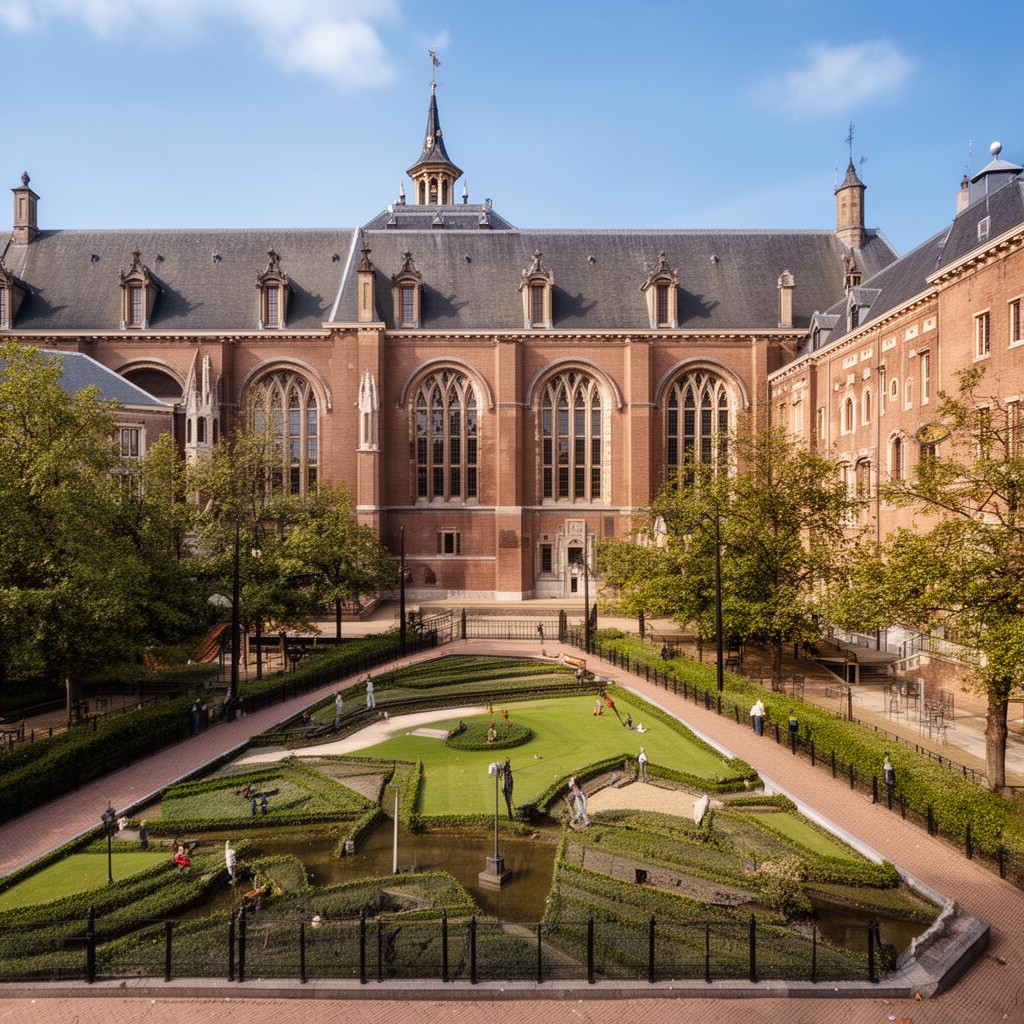 AI-generated illustration of University of Leiden