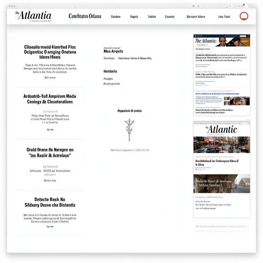 AI-generated illustration of Atlantic Media