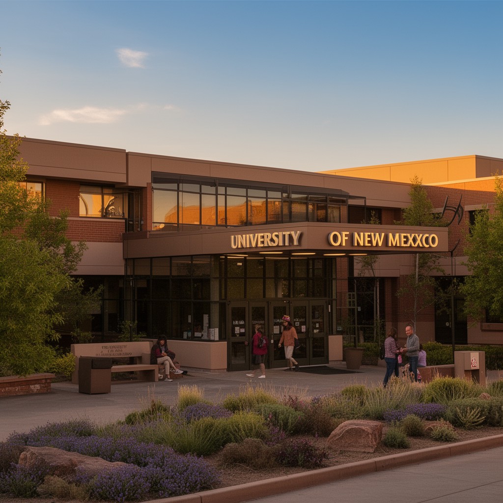 AI-generated illustration of University of New Mexico Los Alamos branch campus