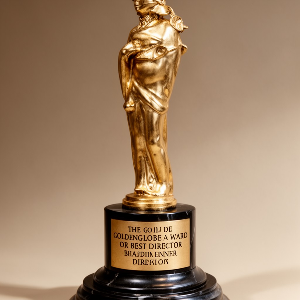 AI-generated illustration of Golden Globe Award for Best Director