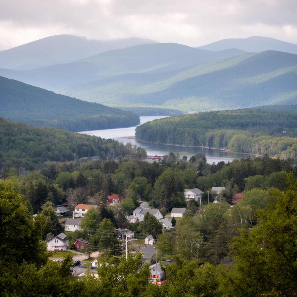 AI-generated illustration of Gilead, Maine