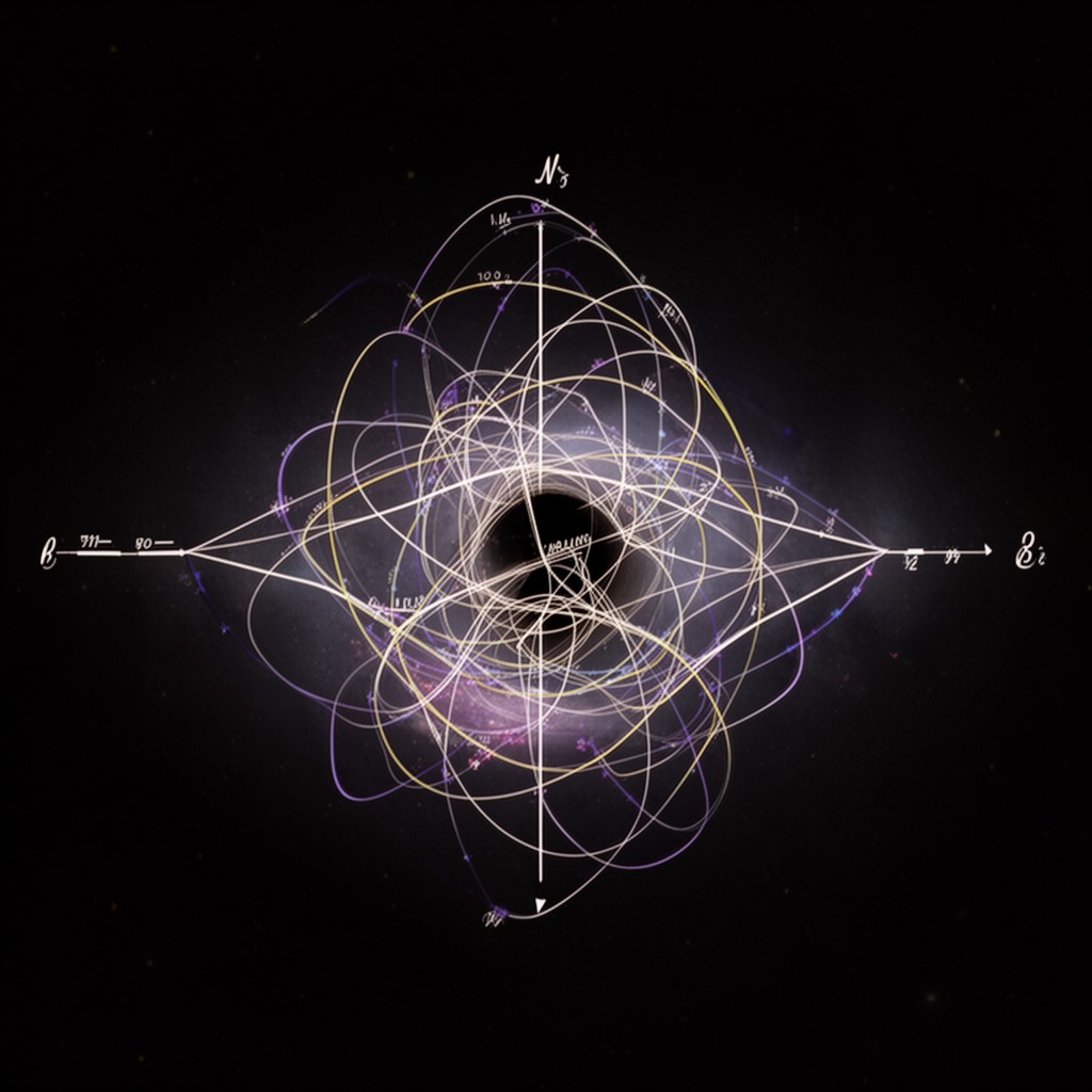 AI-generated illustration of Schwarzschild Penrose diagram