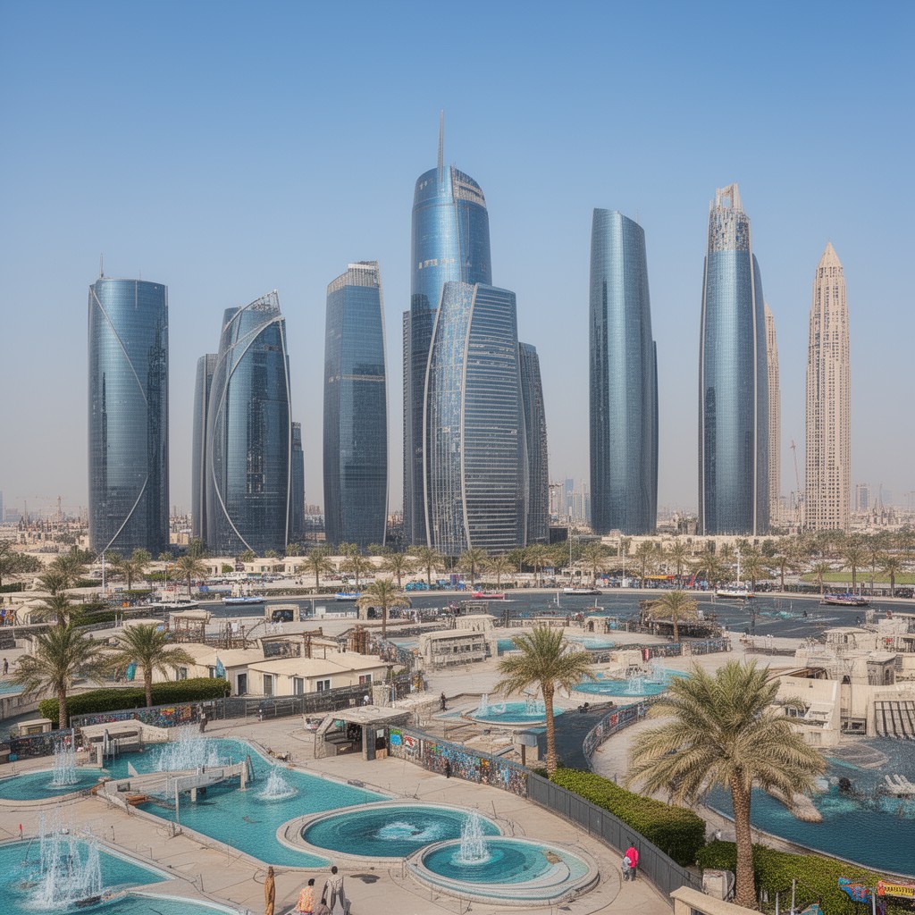 AI-generated illustration of Doha