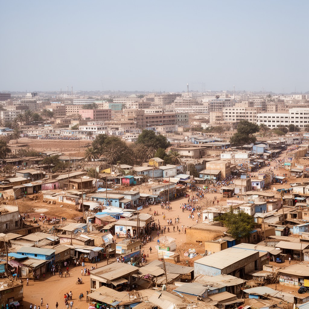 AI-generated illustration of Mogadishu
