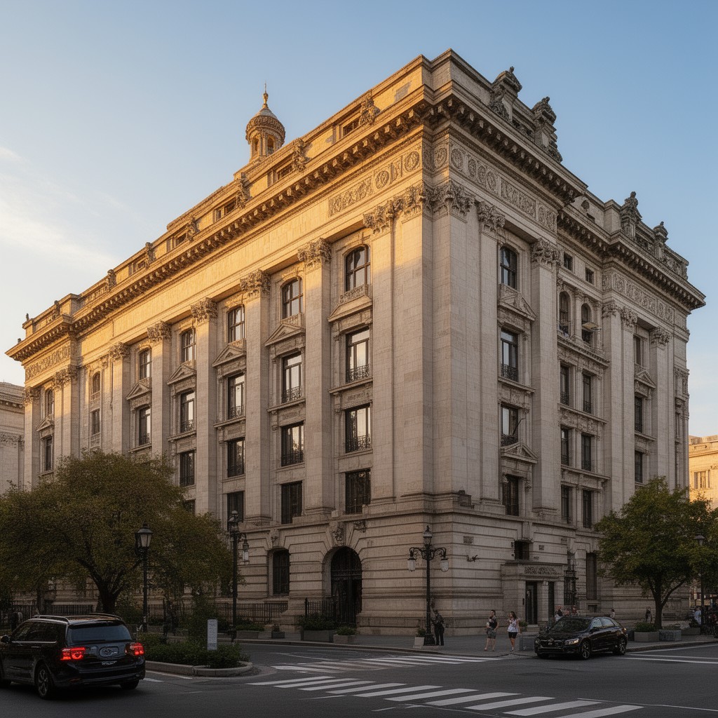 AI-generated illustration of American Renaissance architecture