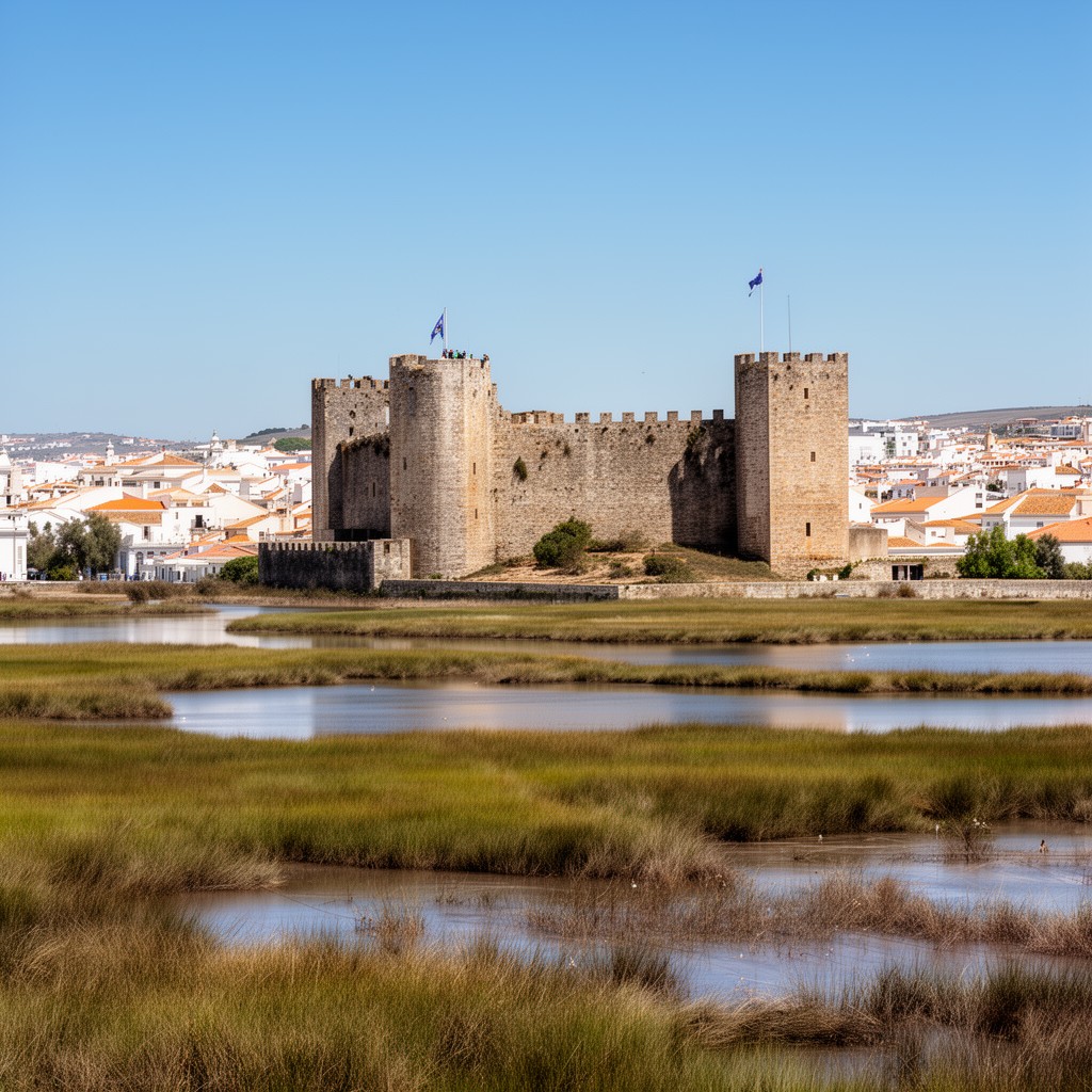 AI-generated illustration of Castro Marim