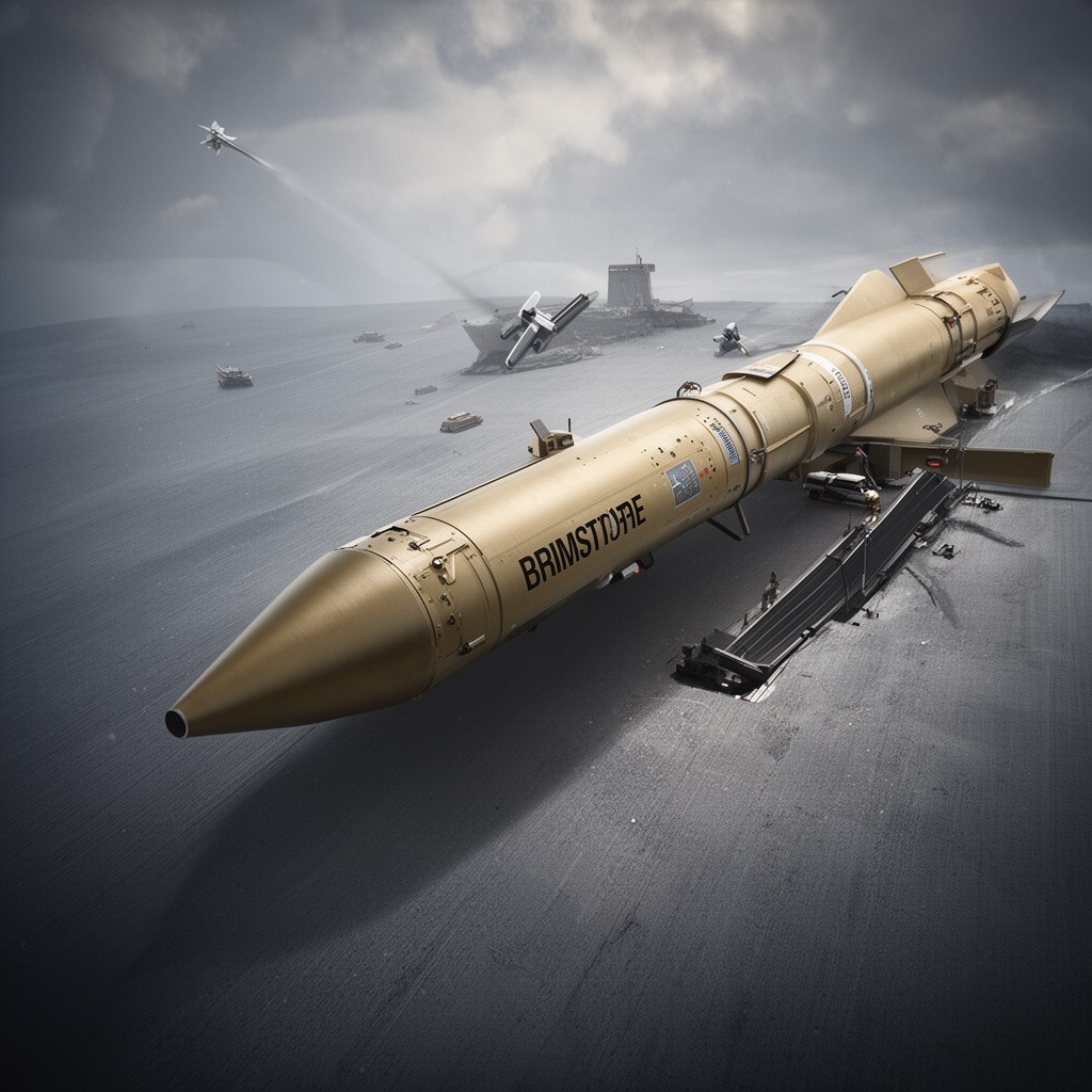 AI-generated illustration of Brimstone missile