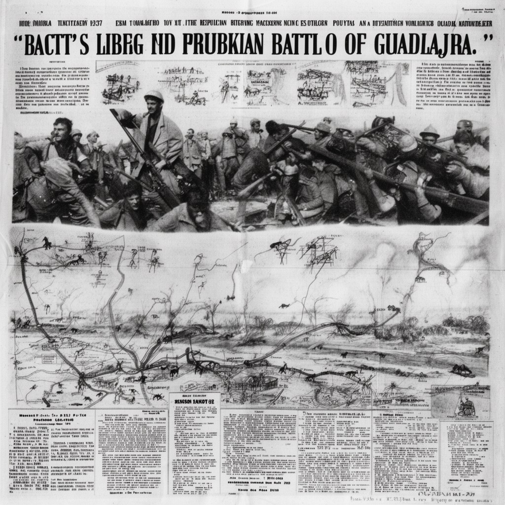 AI-generated illustration of Battle of Guadalajara