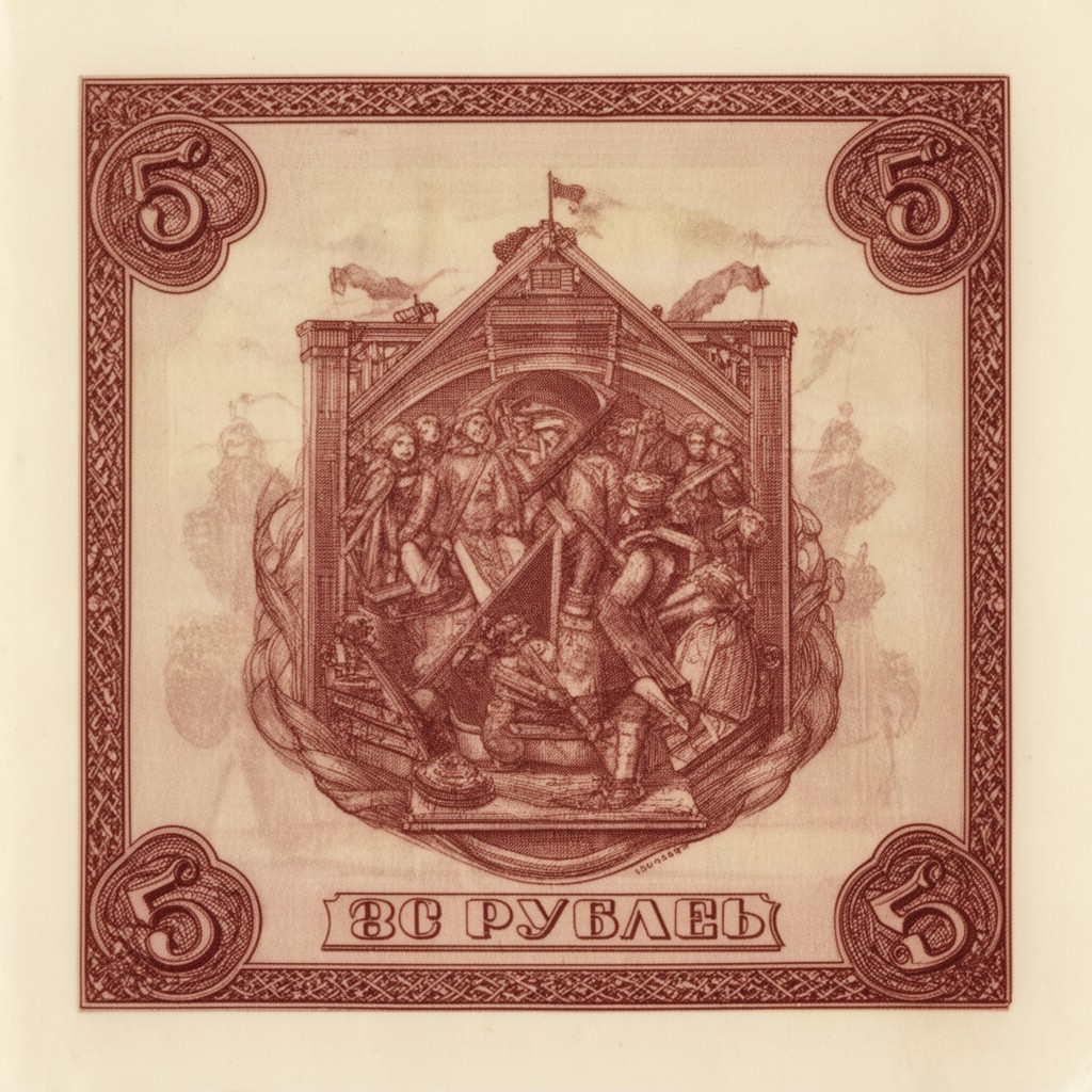 AI-generated illustration of Soviet ruble