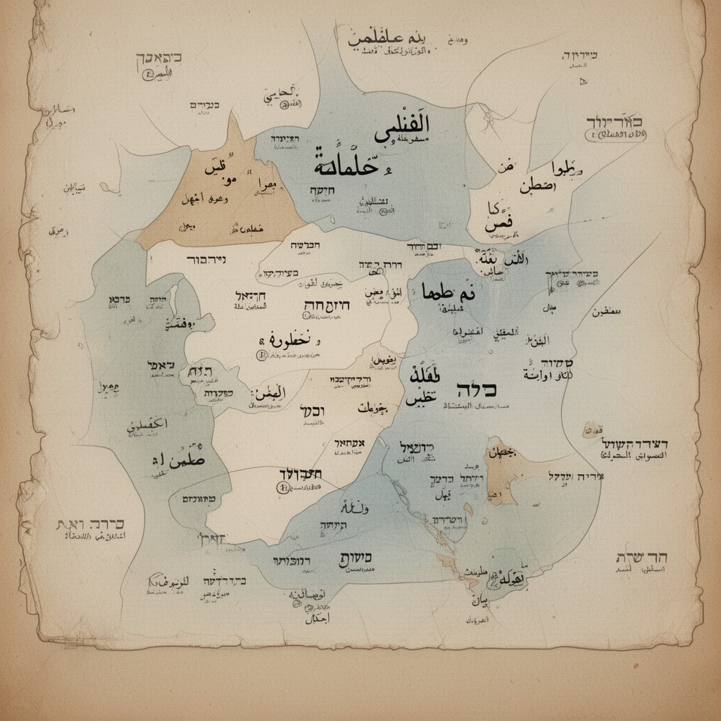 AI-generated illustration of Semitic languages