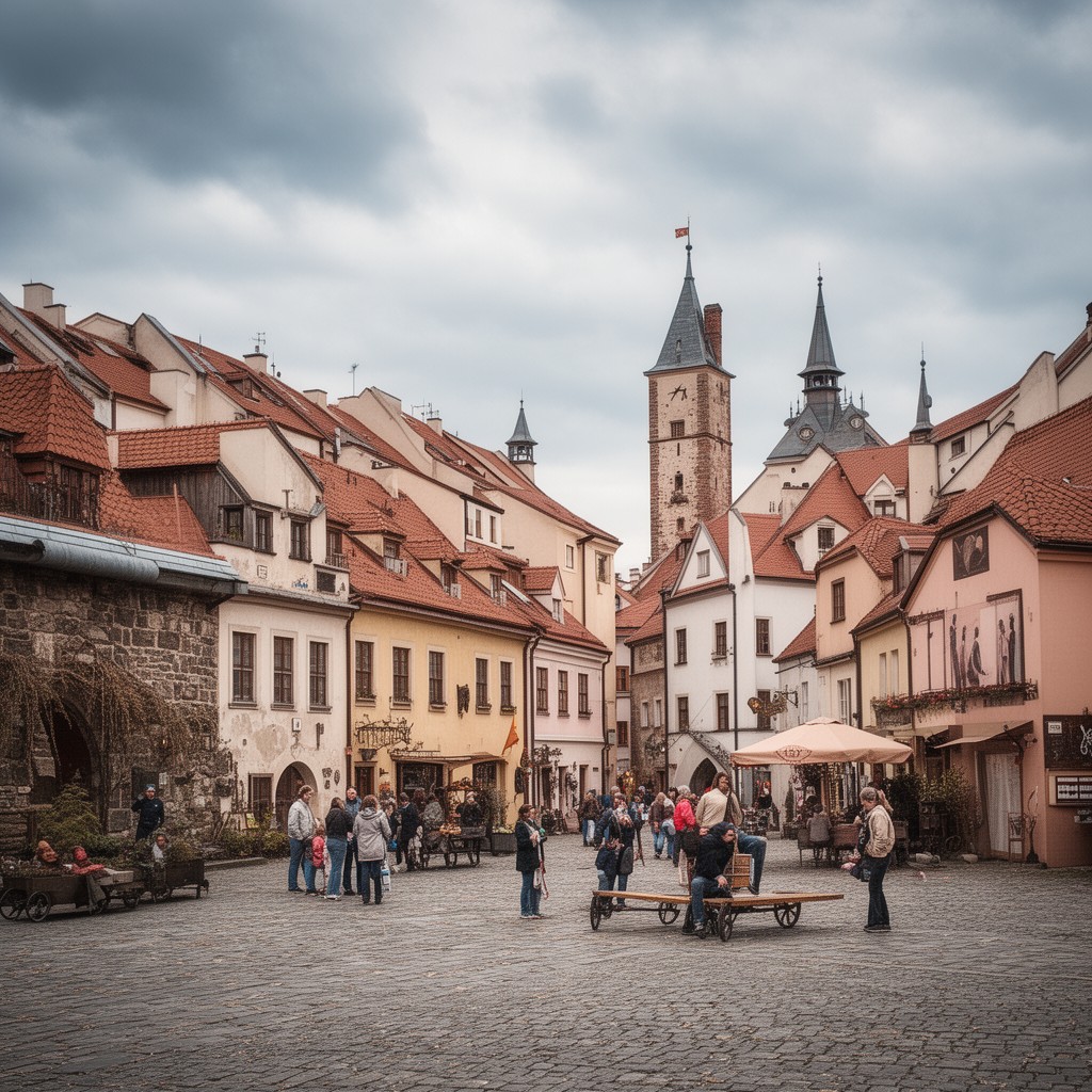 AI-generated illustration of Olkusz