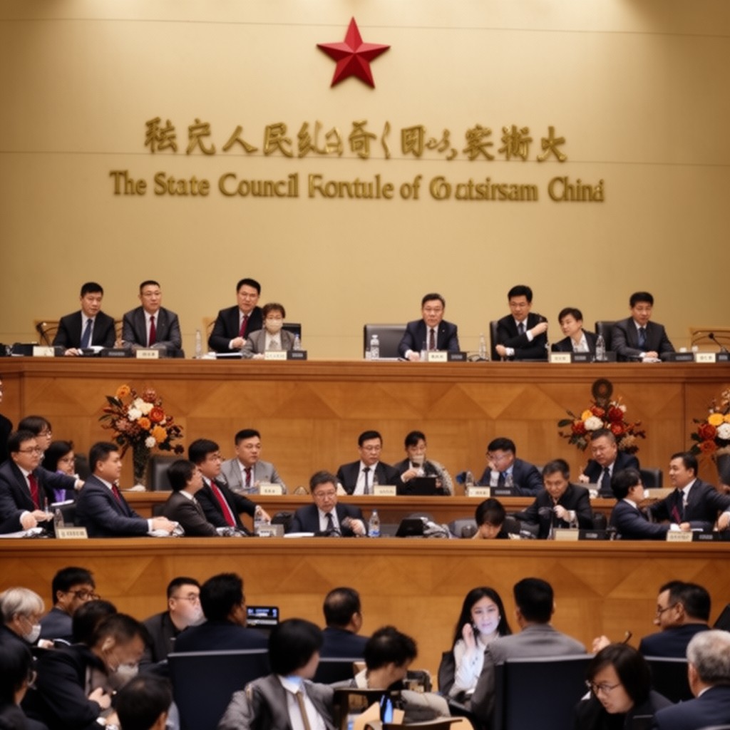 AI-generated illustration of State Council of China