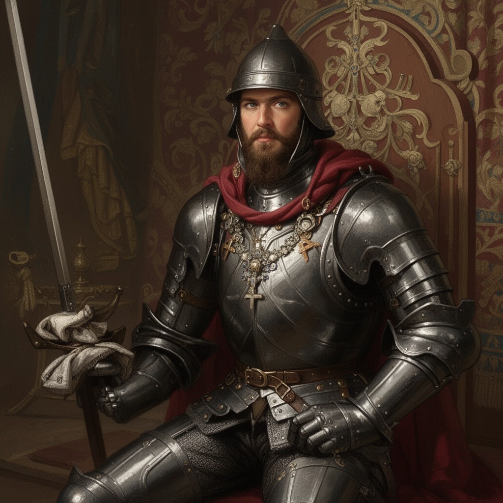 AI-generated illustration of Knight of the Bath