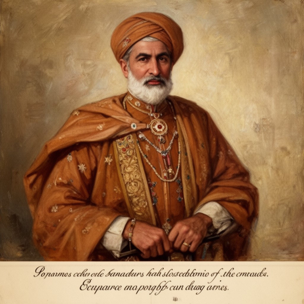AI-generated illustration of Bahadur Shah II