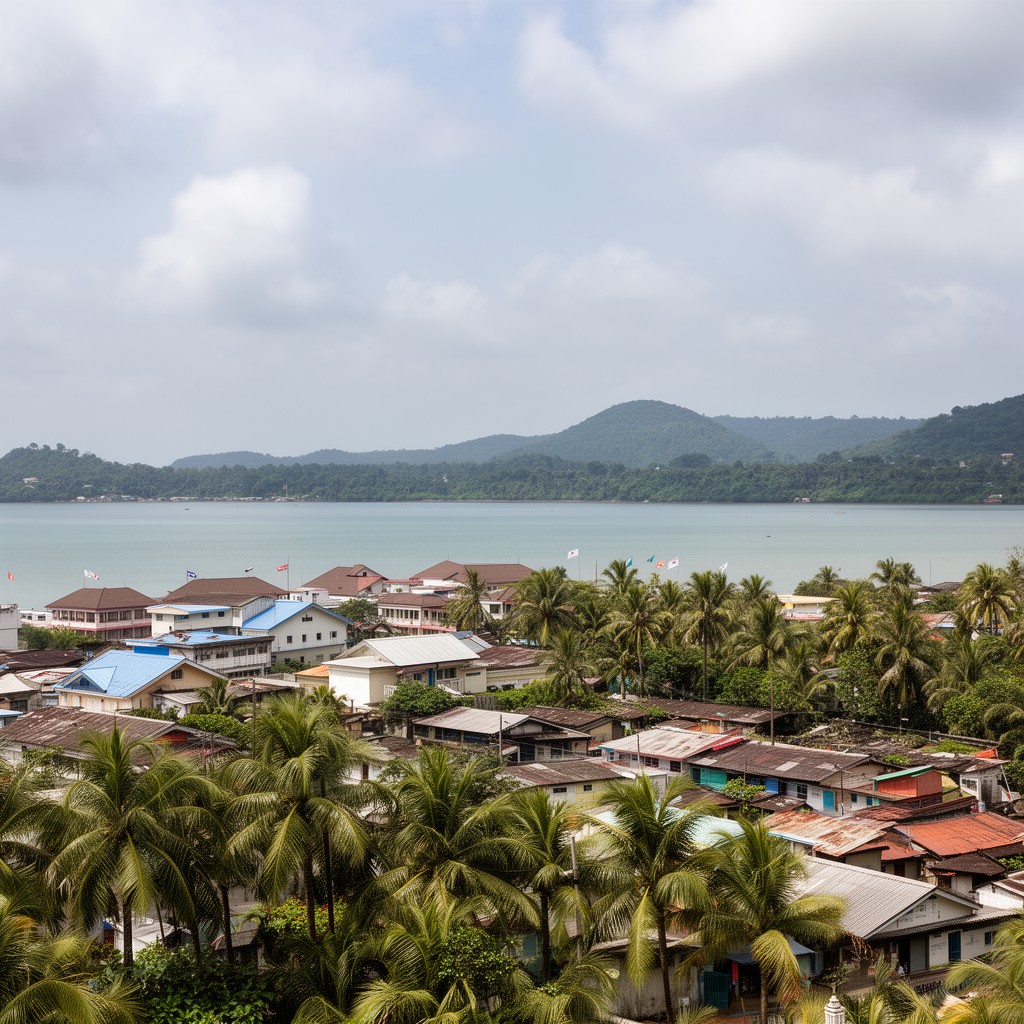 AI-generated illustration of Port Blair